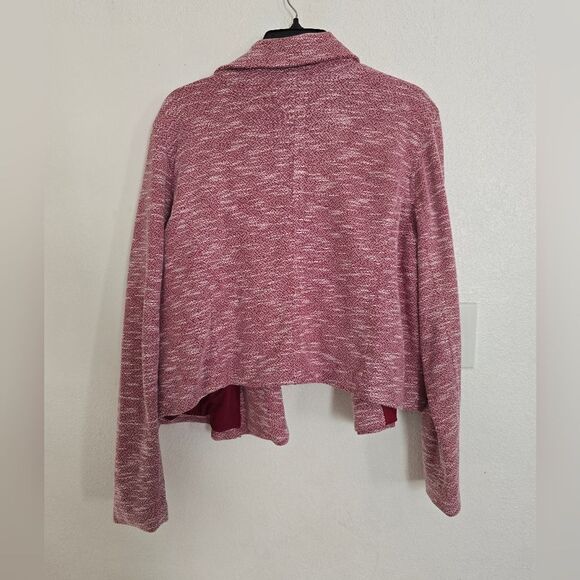 Eloquii Soft Knit Moto Jacket Size 14/16 In Red - Picture 8 of 10